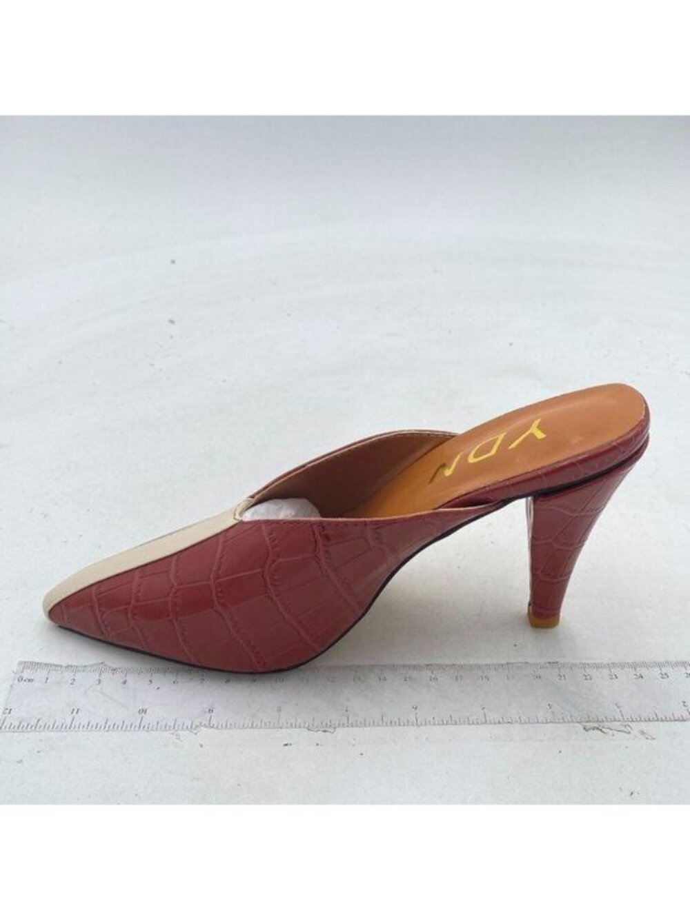 YDN Women's Pointed Toe Crocodile Heels Stiletto Heel Animal Print Pumps Closed